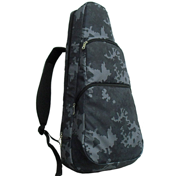 26" Tenor Pattern Print Ukulele Gig Bag Backpack (CAMOUFLAGE DARK GRAY)