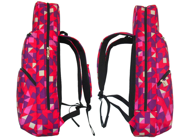 26" Tenor Pattern Print Ukulele Gig Bag Backpack (RED/BLUE SWALLOW TAILS)