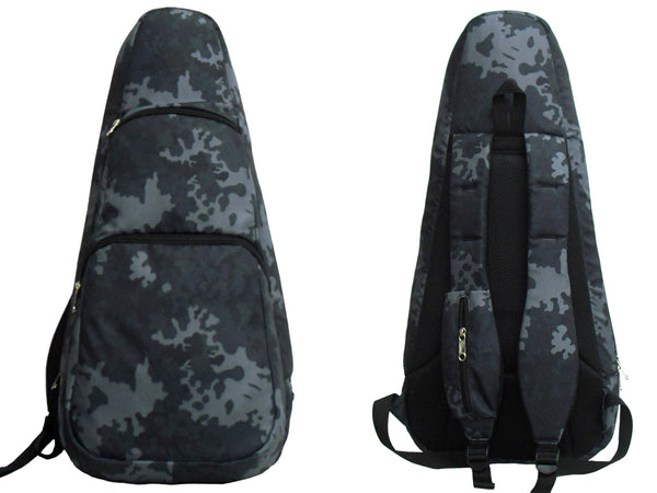 26" Tenor Pattern Print Ukulele Gig Bag Backpack (CAMOUFLAGE DARK GRAY)