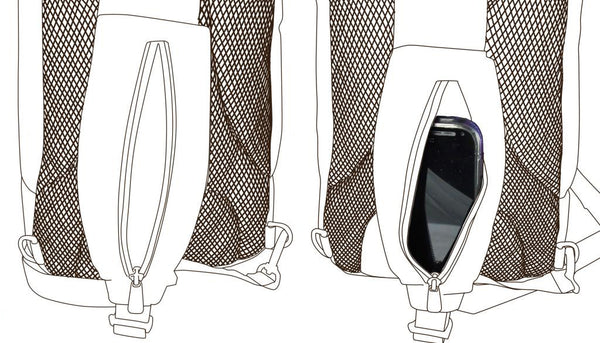 21" Soprano Pattern Print Ukulele Sling Gig Bag (BLACK/ WHITE L PATTERN)