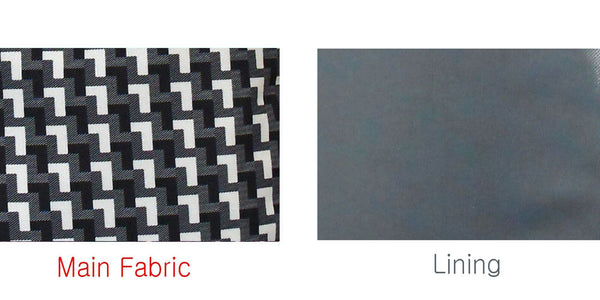 21" Soprano Pattern Print Ukulele Sling Gig Bag (BLACK/ WHITE L PATTERN)