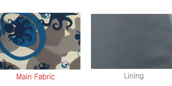 24” Concert Pattern Print Ukulele Sling Gig Bag (GRAY/ NAVY OCTOPUS)