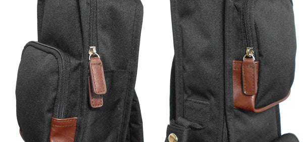 21" Soprano Custom Fit 900D Polyester Ukulele Sling Gig Bag (BLACK)