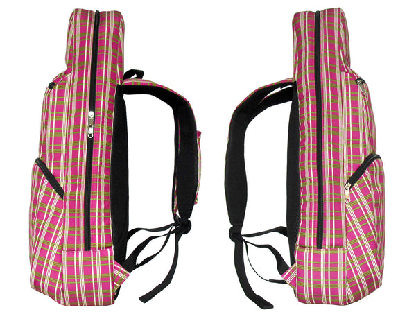 26" Tenor Pattern Print Ukulele Gig Bag Backpack (RED / WHITE CHECKER)