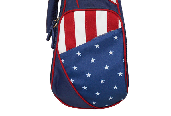 26" Tenor American Patriotic US Flag Ukulele Gig Bag Bkacpack (NAVY)