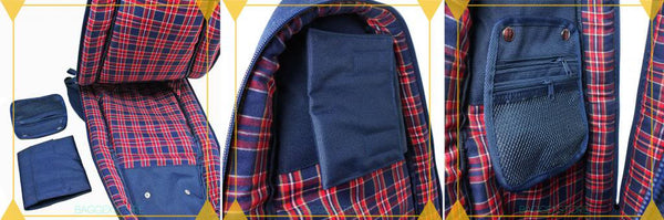 Union Jack UK Flag 26" Tenor Ukulele Gig Bag Sling Backpack (NAVY)