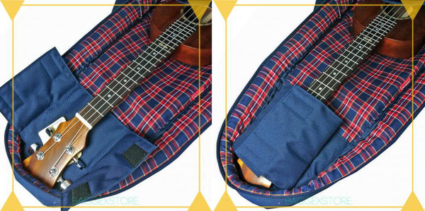 Union Jack UK Flag 26" Tenor Ukulele Gig Bag Sling Backpack (NAVY)