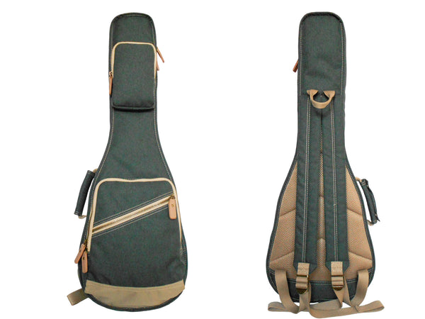 26" Tenor Custom Fit Stylish Polyester Ukulele Gig Bag Backpack (CHARCOAL GRAY)