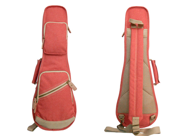 21" Soprano Custom Fit Stylish Polyester Ukulele Gig Bag (SALMON COLOR)