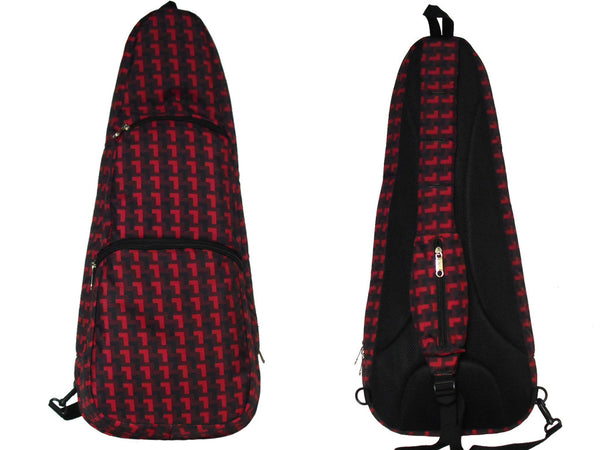 24" Concert Pattern Print Ukulele Sling Gig Bag (PURPLE/ PINK L PATTERN)