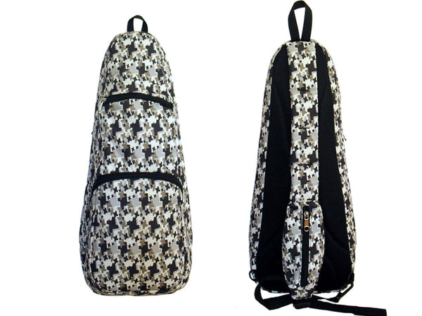 21" Soprano Pattern Print Ukulele Sling Gig Bag (BLUE / RED STARS)