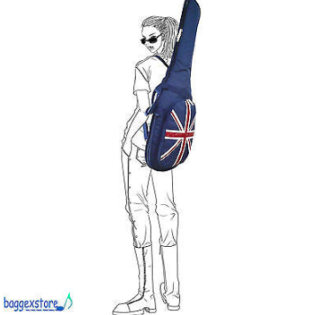 Union Jack Electric Guitar Gig Bag Guitar Case with Adjustable Straps