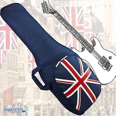 Union Jack Electric Guitar Gig Bag Guitar Case with Adjustable Straps