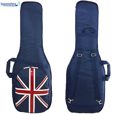 Union Jack Electric Guitar Gig Bag Guitar Case with Adjustable Straps