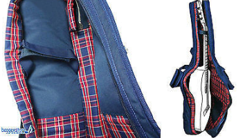 Union Jack Acoustic Guitar Bag Adjustable Shoulder Straps and Accessory Pocket