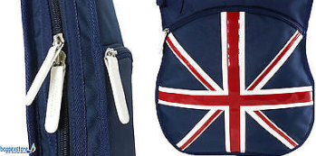 Union Jack Acoustic Guitar Bag Adjustable Shoulder Straps and Accessory Pocket