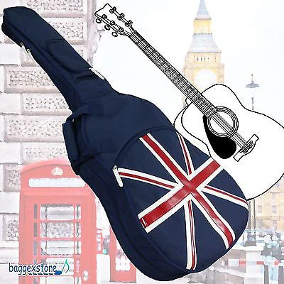 Union Jack Folk Acoustic Guitar Padded Gig Bag