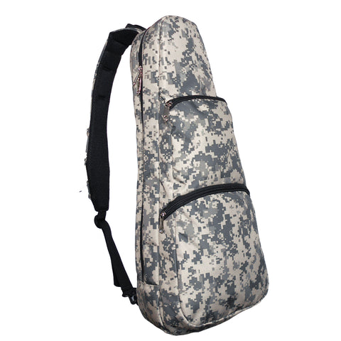 24” Concert Pattern Print Ukulele Sling Gig Bag (KHAKI/AMY GREEN FOREST)