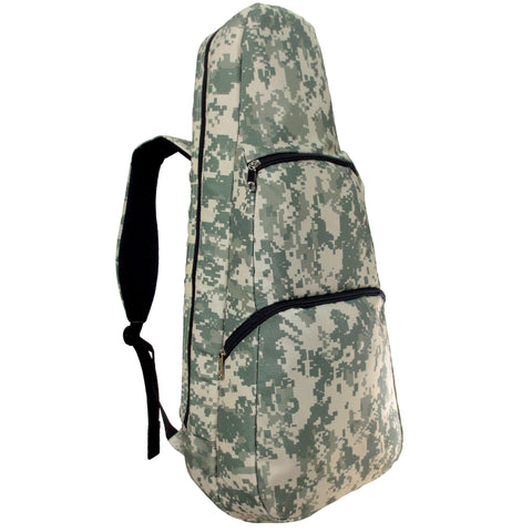 26" Tenor Pattern Print Ukulele Gig Bag Backpack ( KHAKI/AMY GREEN FOREST)