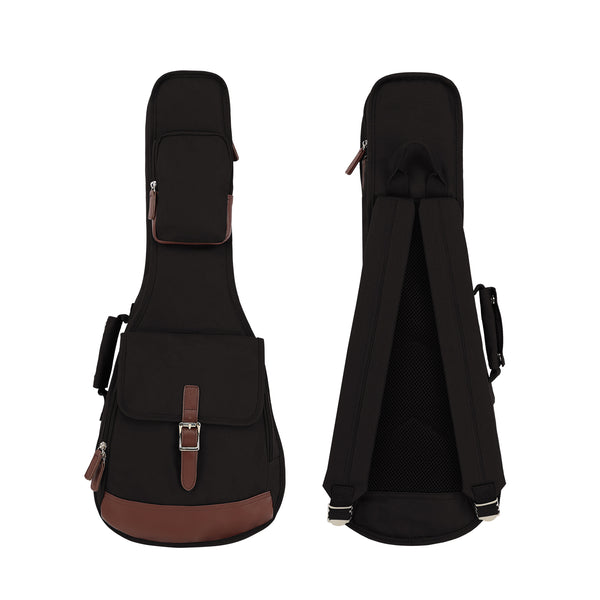 26" Tenor Custom Fit 900D Polyester Ukulele Gig Bag Backpack (OLIVE GREEN)