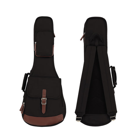 26" Tenor Custom Fit 900D Polyester Ukulele Gig Bag Backpack (BLACK)