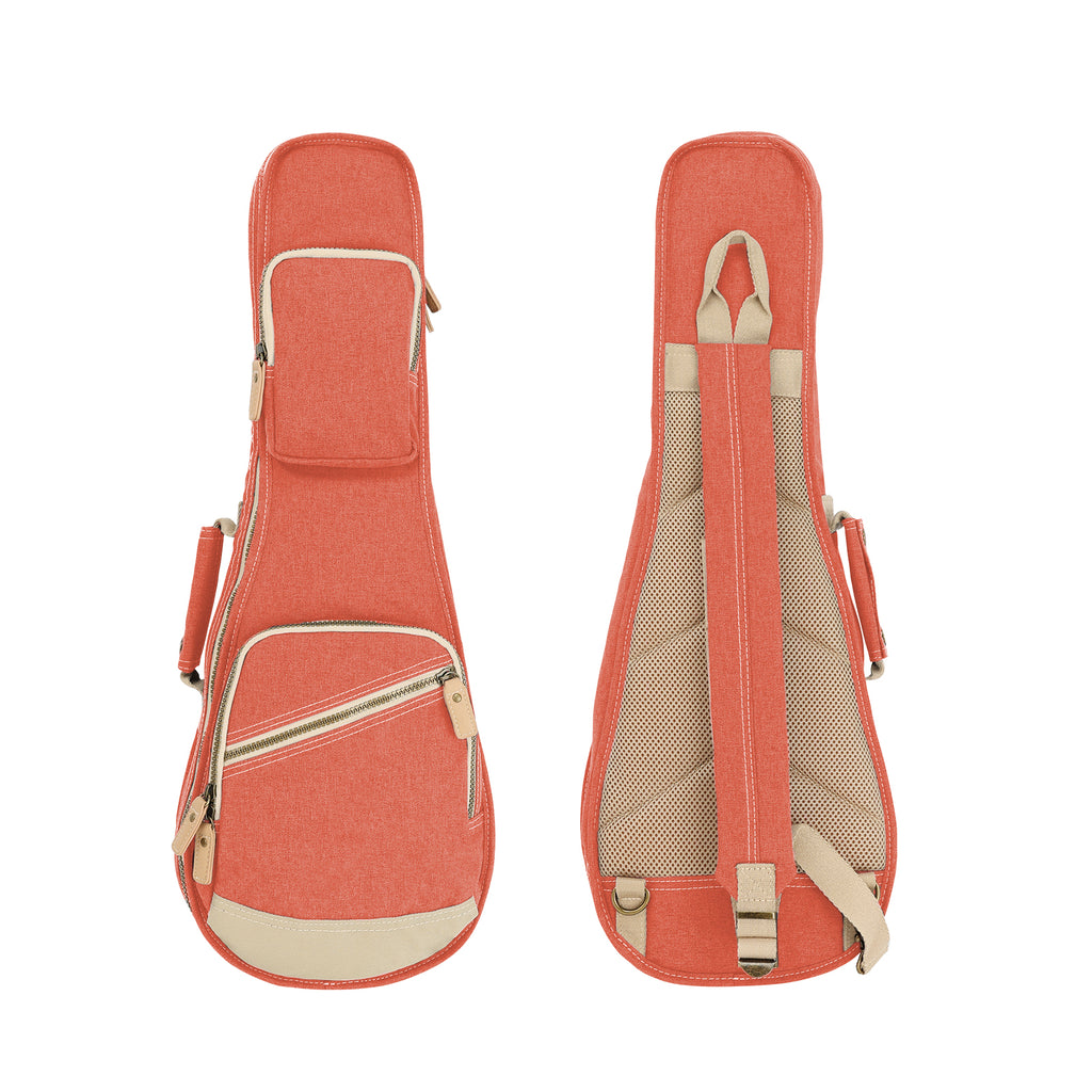 23" Concert Custom Fit Stylish Polyester Ukulele Gig Bag(SALMON COLOR)