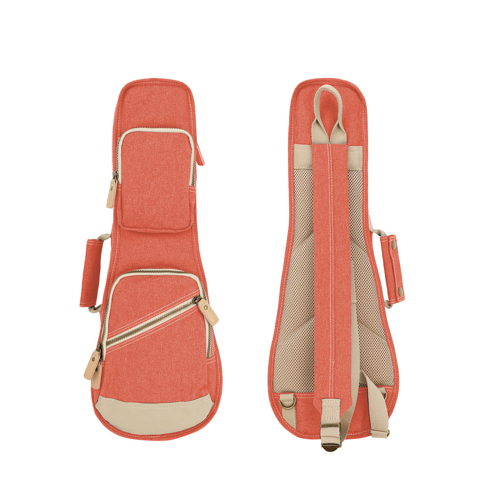21" Soprano Custom Fit Stylish Polyester Ukulele Gig Bag (SALMON COLOR)
