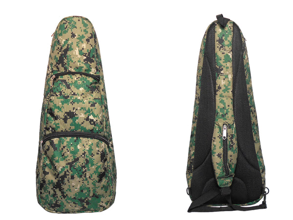 24" Concert Pattern Print Ukulele Sling Gig Bag (Camouflage Light Gray)