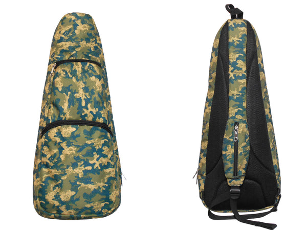 24" Concert Pattern Print Ukulele Sling Gig Bag (Camouflage Light Gray)
