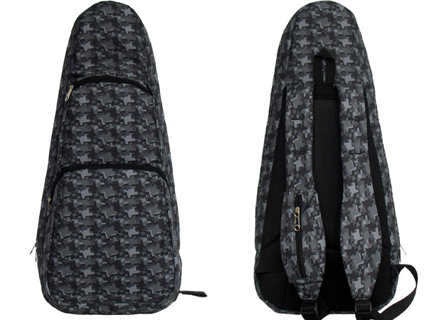 21" Soprano Pattern Print Ukulele Sling Gig Bag (BLUE / RED STARS)