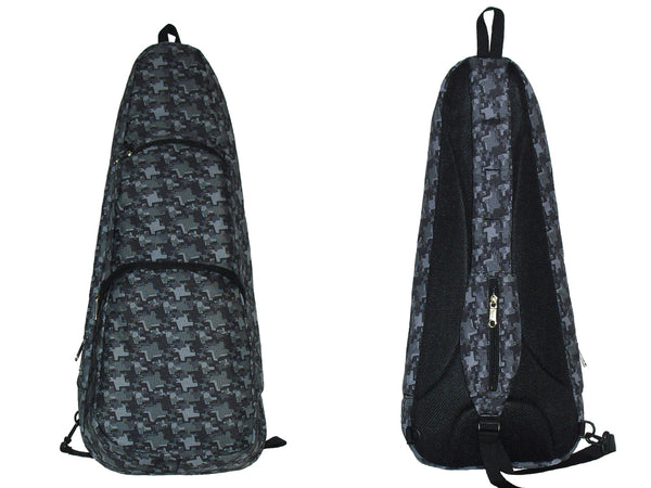 21" Soprano Pattern Print Ukulele Sling Gig Bag (BLUE / RED STARS)