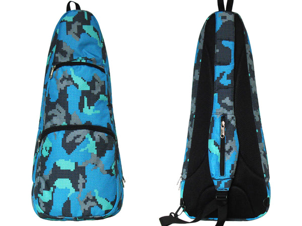 24” Concert Pattern Print Ukulele Sling Gig Bag (CAMOUFLAGE DARK GREY)