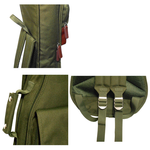 23" Concert Custom Fit 900D Polyester Ukulele Gig Bag (OLIVE GREEN)