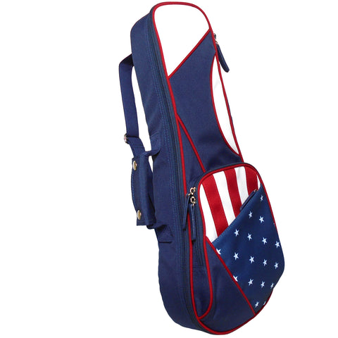 21" Soprano American Patriotic US Flag Sling Gig Bag (NAVY)