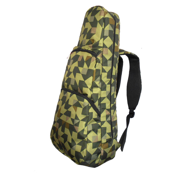 26" Tenor Pattern Print Ukulele Gig Bag Backpack (GREEN SWALLOW TAIL)