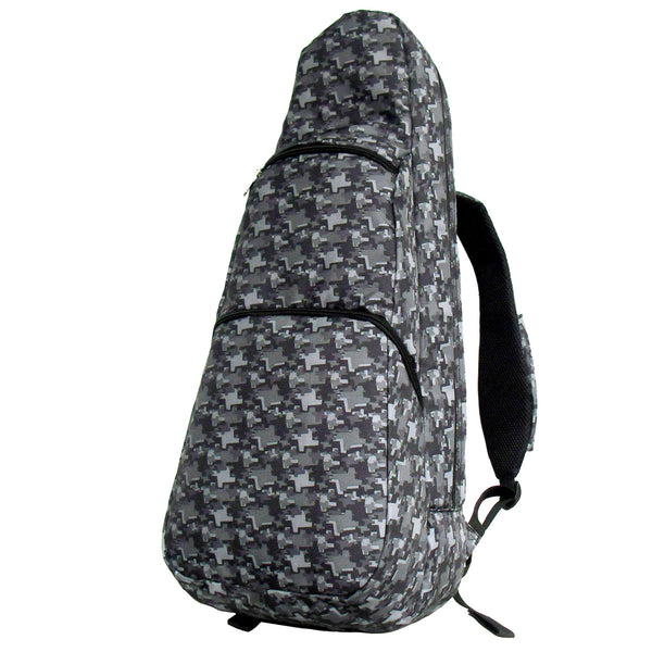 26" Tenor Pattern Print Ukulele Gig Bag Backpack (DARK GRAY / GRAY STARS)