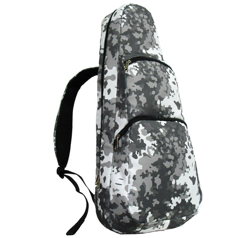 26" Tenor Pattern Print Ukulele Gig Bag Backpack (CAMOUFLAGE LIGHT GRAY)