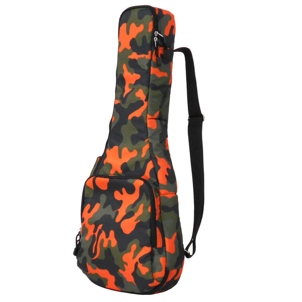26" Tenor Camouflage Printed Nylon Twill Ukulele Gig Bag Backpack